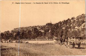 CPA AGEN - Le Bassin du Canal et le Coteau de l'Ermitage (638669) 