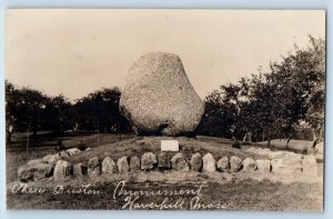 Haverhill Massachusetts MA Postcard RPPC Photo View Duston Monument c1910's