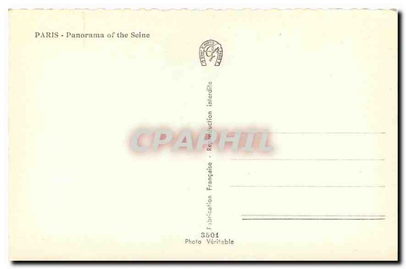 Modern Postcard Panorama Paris on the Seine