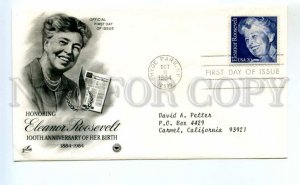 486466 1984 year FDC first day cover USA Eleanor Roosevelt