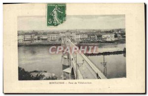 Old Postcard Montauban Bridge Villebourbon