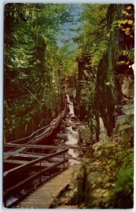 Postcard - The Flume Gorge, Franconia Notch - Lincoln, New Hampshire