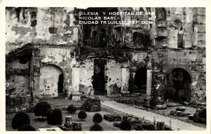 dominican republic, TRUJILLO, Iglesia y Hospital de San Nicolas Bari 1930s RPPC