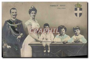 Postcard Old Famiglia Reale Italiana