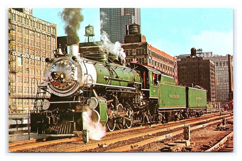 Southern Railway Mikado No. 4501 Railroad Train Chicago IL Postcard