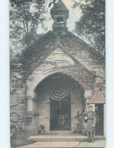 Divided-Back SOLDIER AT PRESIDENT MCKINLEY TOMB Canton Ohio OH HM6450