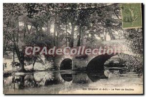 Postcard Old Brunoy S and O Bridge Soulins