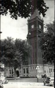 Red Oak IA Court House Real Photo Postcard