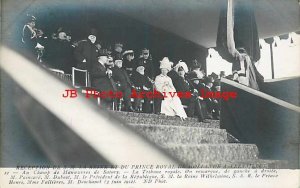 France, Versailles, RPPC, PM Poincare, Queen Wilhelmina & Prince Henri