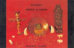 Skagway Alaska Richters Jewelry Curios Vintage Postcard K83167