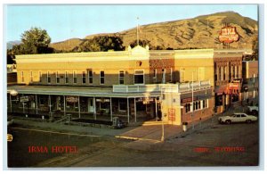 c1950's Irma Hotel Building Sheridan Avenue Cody Wyoming WY Vintage Postcard