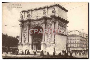 Old Postcard Marseille La Porte d'Aix