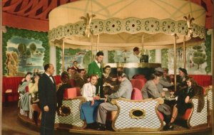 Vintage Postcard Merry-Go -Round Bar Famous Fairmont Hotel San Francisco CA