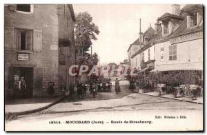 Mouchard (Jura) -Route Strasbourg-Postcard Old Car