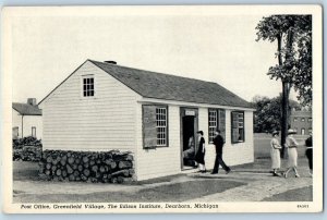 Dearborn Michigan MI Postcard Post Office Greenfield Village Scenic View c1940's