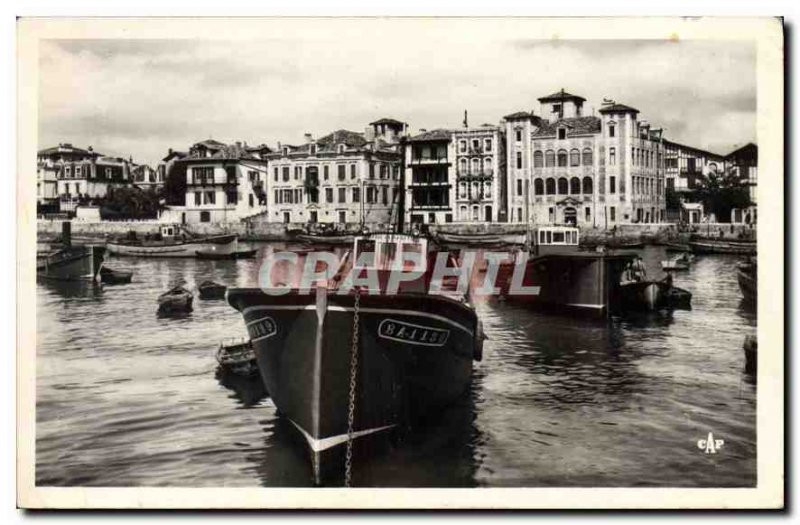 Modern Postcard Saint Jean de Luz Pyrenees Port Bass Boat