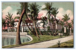 c1910 White Hall Palm Beach Florida FL GW Morris Antique Unposted Postcard