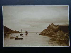 Cornwall POLPERRO Harbour Mouth c1922 RP Postcard by Judges 6691