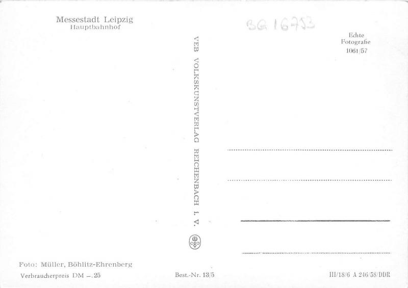 BG16753 hauptbahnhof leipzig  germany CPSM 14.5x9cm