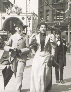 Queen Victoria Opens Canal in 1894 Manchester Lowry Photo Exhibit Postcard