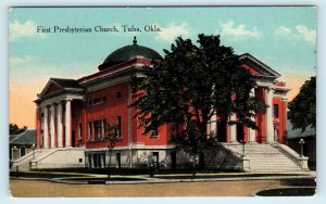 TULSA, Oklahoma OK ~ FIRST PRESBYTERIAN CHURCH ca 1910s   Postcard