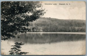 DEPOSIT NY COLUMBIA LAKE ANTIQUE POSTCARD