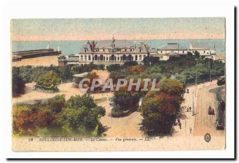 Boulogne sur Mer Old Postcard Casino General view