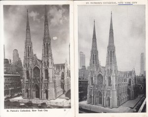 United States New York City St. Patrick's Cathedral unit of 2 photo postcards