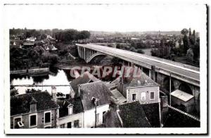 Modern Postcard Beaumont sur Sarthe The new bridge on the Sarthe