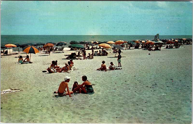 Postcard BEACH SCENE Ocean City Maryland MD AO1278