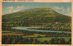 Vintage Postcard Lookout Mountain Fine Paved Highways Chattanooga Tennessee TN