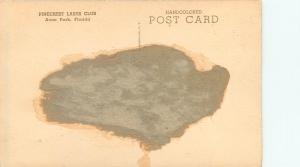 Vintage Hand-Colored Postcard; Pinecrest Lakes Club, Avon Park FL Albertype 