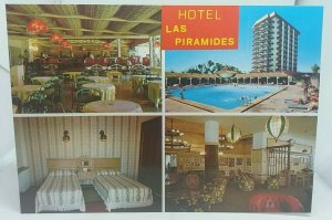 Vintage Multiview Postcard Hotel Las Piramides Fuengirola Costa Del Sol VGC
