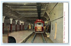 East Tunnel Court Street Station Boston MA Massachusetts Postcard (EA5)