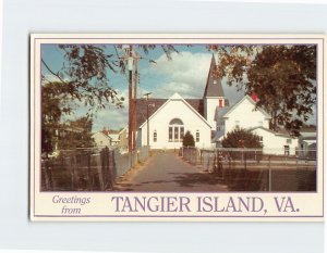 Postcard Swain Memorial Methodist Church, Tangier Island, Tangier, Virginia