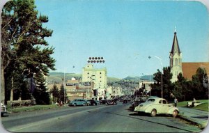 Entering Bozeman Montana from West on Highway US 10 Postcard PC98