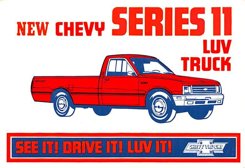 Chevy Series 11 Luv Truck Advertising Unused 