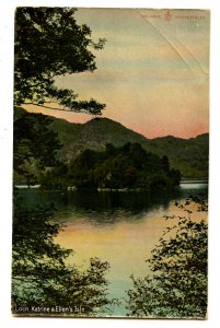 UK - Scotland, Loch Katrine & Ellen's Isle (cracking of high gloss finish)