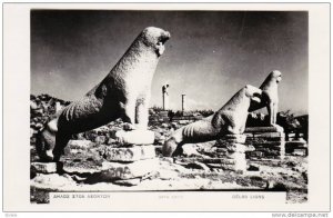 RP, Lions, Delos, Greece, 1920-1940s