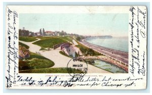 1904 Juneau Park Lake Michigan Milwaukee Wisconsin WI Postcard