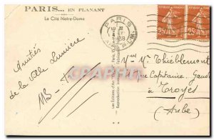 Old Postcard Paris while strolling La Cite Notre Dame