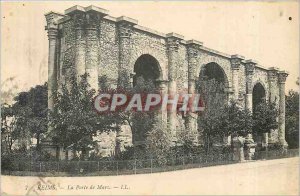 Old Postcard Reims Porte Mars