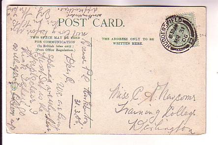 Creek, Stock Ghyll Force, Scotland, The Wrench, Used 1906 Huddersfield Cancel