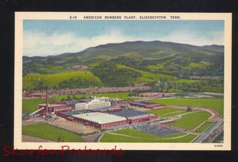 ELIZABETHTON TENNESSEE AMERICAN BEMBERG PLANT FACTORY VINTAGE OLD POSTCARD