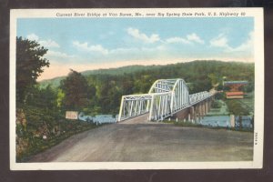 VAN BUREN MISSOURI CURRENT RIVER BRIDGE MO. VINTAGE POSTCARD