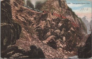 Postcard Railroad Las Animas Canon CO Colorado