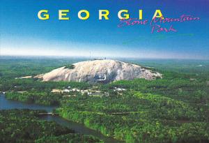 Aerial View Stone Mountain Park Atlanta Georgia