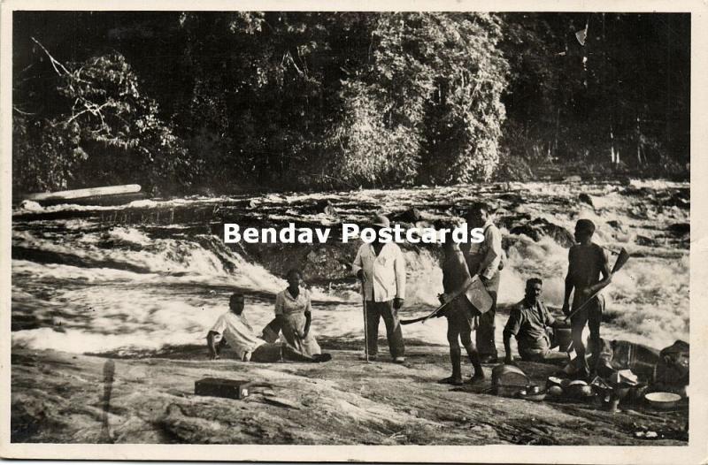 suriname, On Evangelism Tour in the Forests (1950s) RPPC, Mission