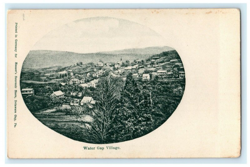 Bird's Eye View Water Gap Village Pennsylvania Antique Vintage Postcard 