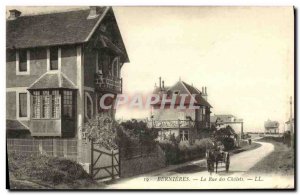 Old Postcard Bernieres The Chalets Street